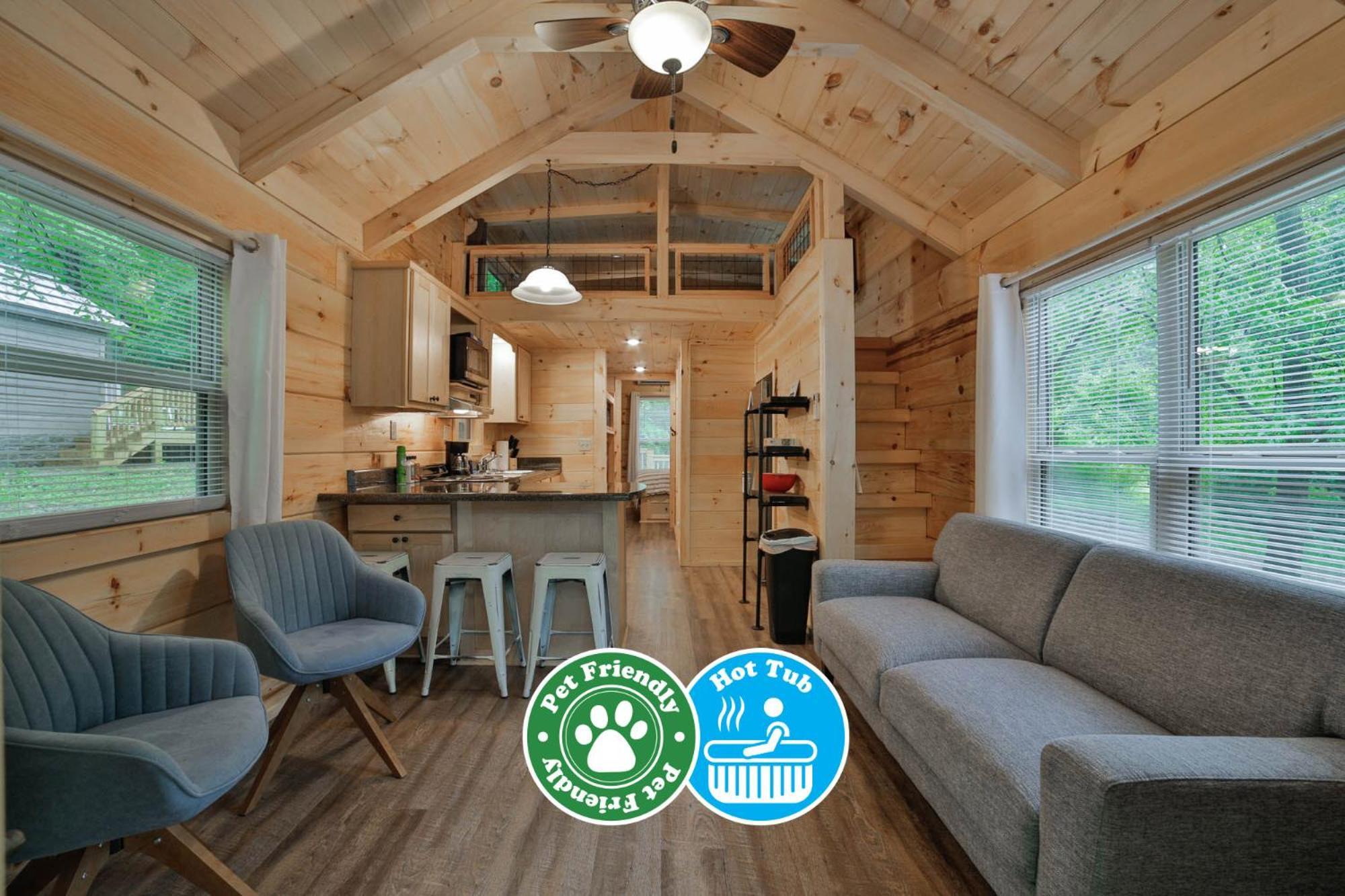 Lena Cabin Wooded Tiny Cabin - Hot Tub Chattanooga Extérieur photo