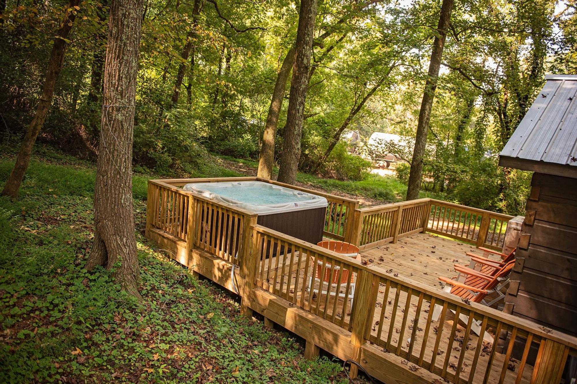 Lena Cabin Wooded Tiny Cabin - Hot Tub Chattanooga Extérieur photo